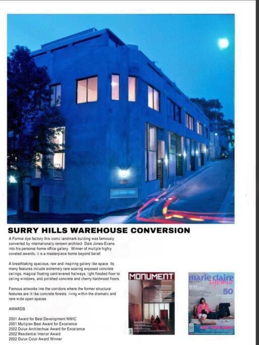 Villa Warehouse! Rare!! New Architecturally Designed Masterpiece!! Locat! Massive! Private Rooftop Garden W Panoramic Views!!! Sydney