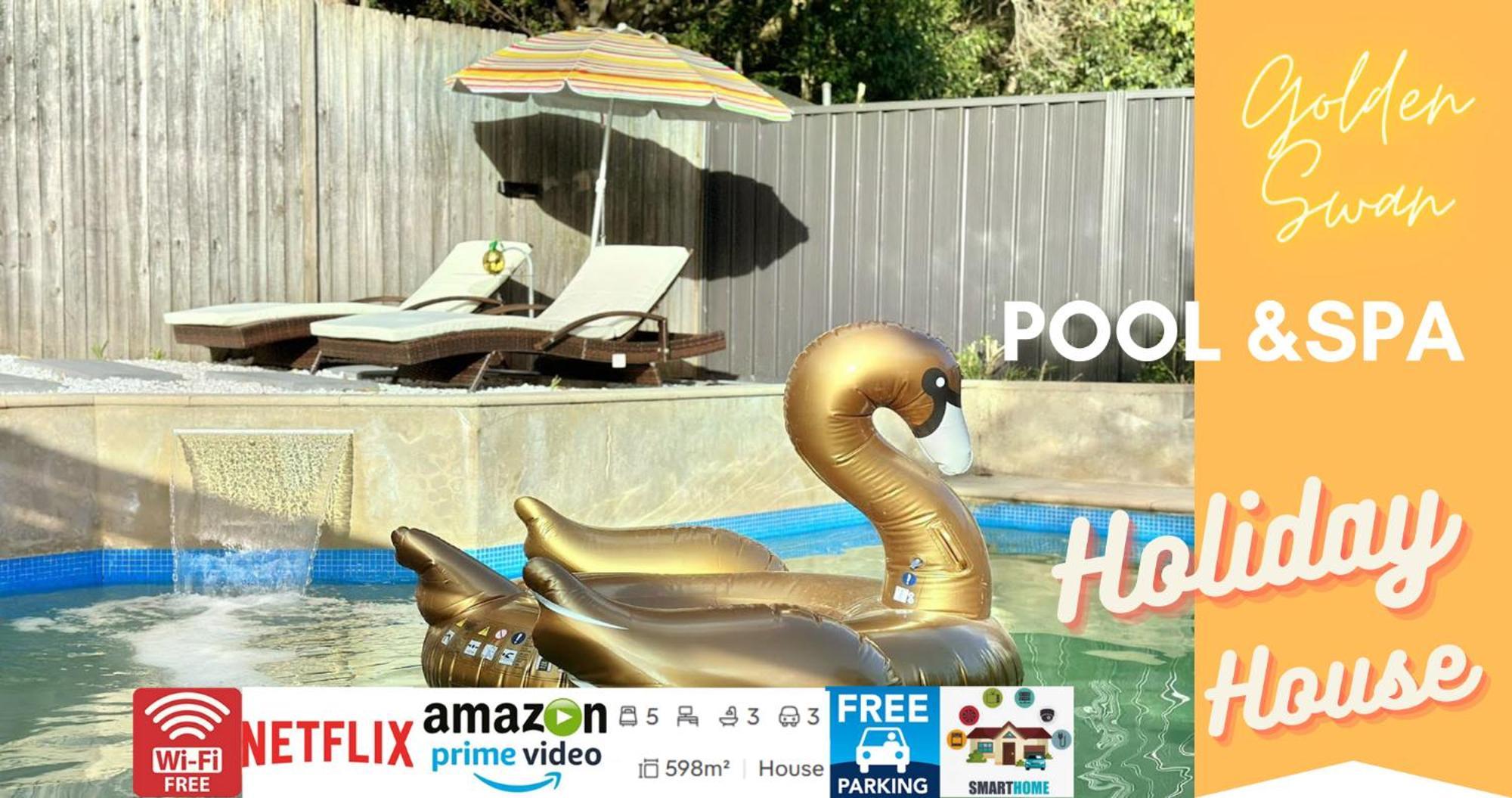 Holiday home 5 Bedroom 3 Bathroom House With Pool, Spa, Voice-control Smart And Game Sydney