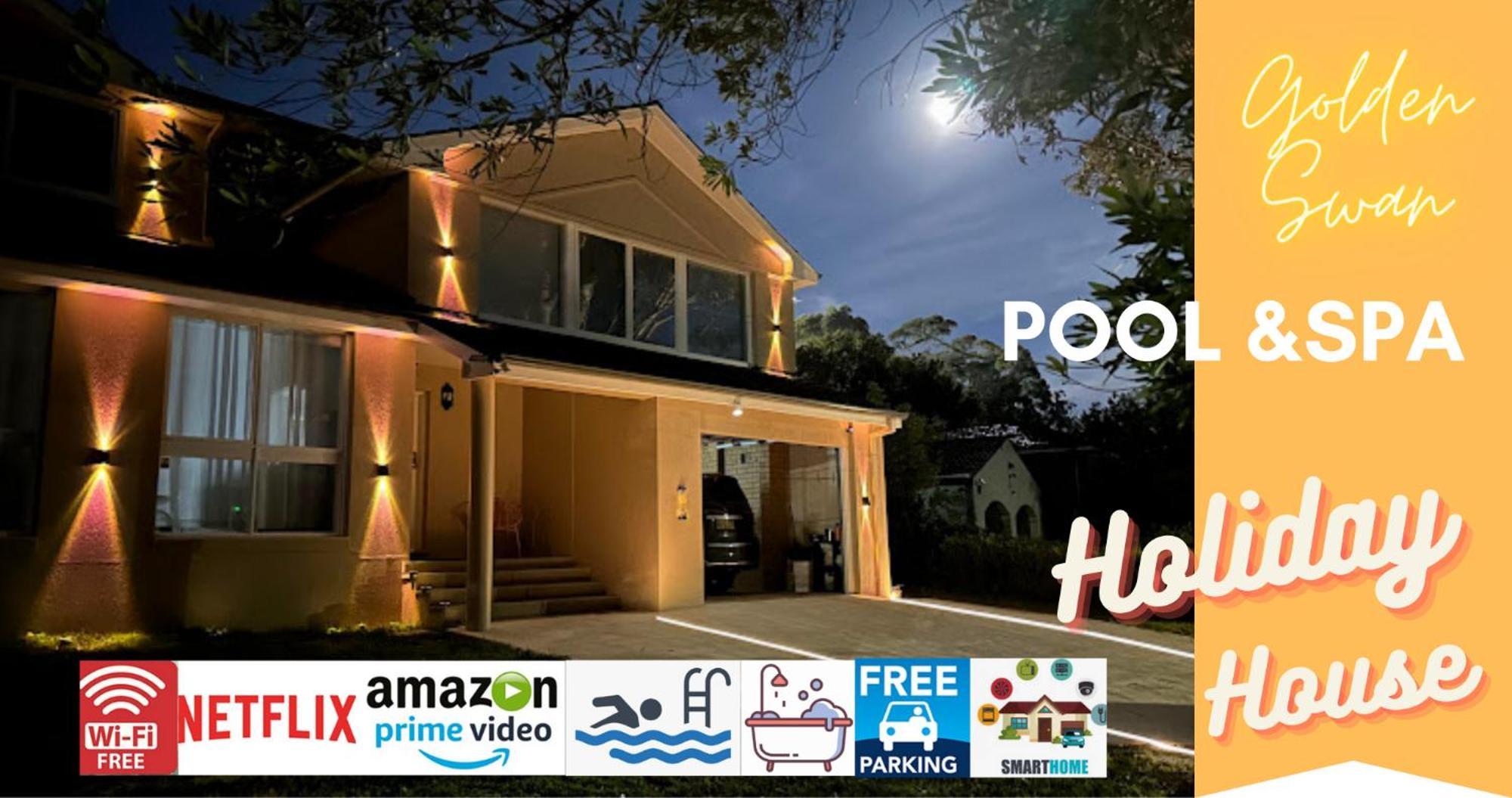 5 Bedroom 3 Bathroom House With Pool, Spa, Voice-control Smart And Game Holiday home Sydney