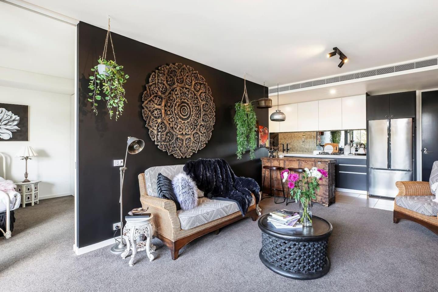Balinese Charm Meets Living In Inner Apartment