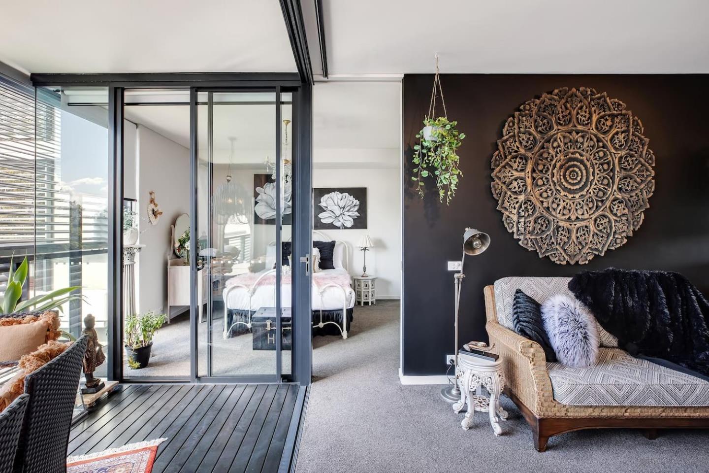 Balinese Charm Meets Living In Inner Apartment *