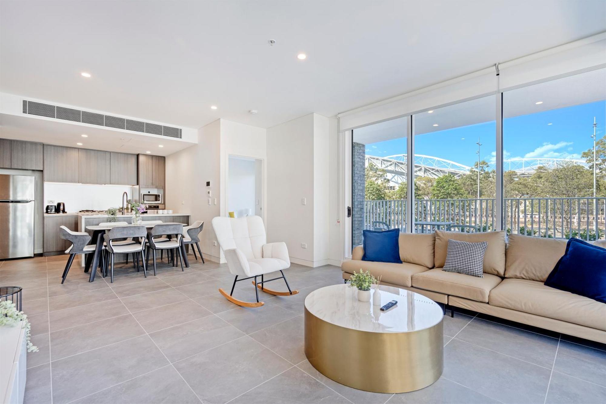 Modern 3b2b With Superb Stadium View At Olympic Park *