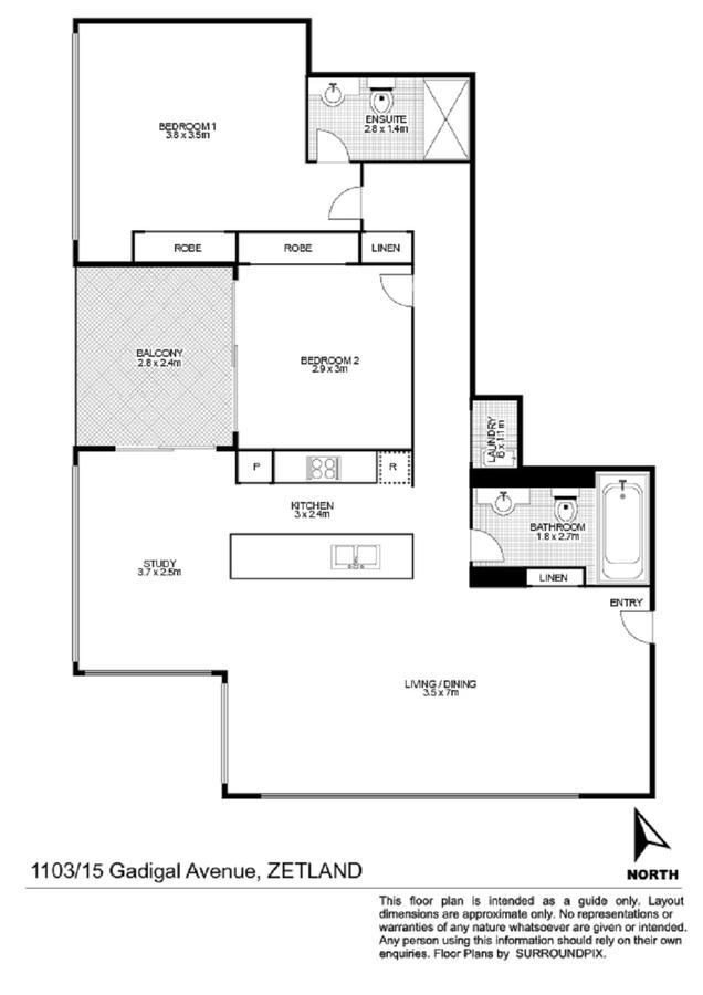 As The Sun Sets - Modern And Spacious 2br Zetland Facing The Setting Sun Apartment *